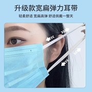一次性口罩蓝色三层加厚50/盒